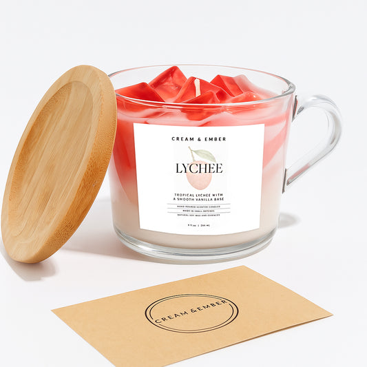 Iced Lychee & Vanilla Latte Candle